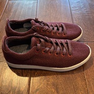 Allbirds Wool Pipers - Hazy Burgundy (Blizzard Sole) | US W10/M8 | EUC
